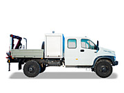 Автомобиль ГАЗ 33081 двухрядная кабина 5 мест с КМУ ИМ-20 Марка 3897 Семар Сервис